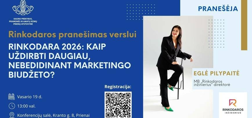 KPPAR Prienų atstovybės renginys Prienuose: rinkodara 2026 ir verslo bendruomenės aktualijos