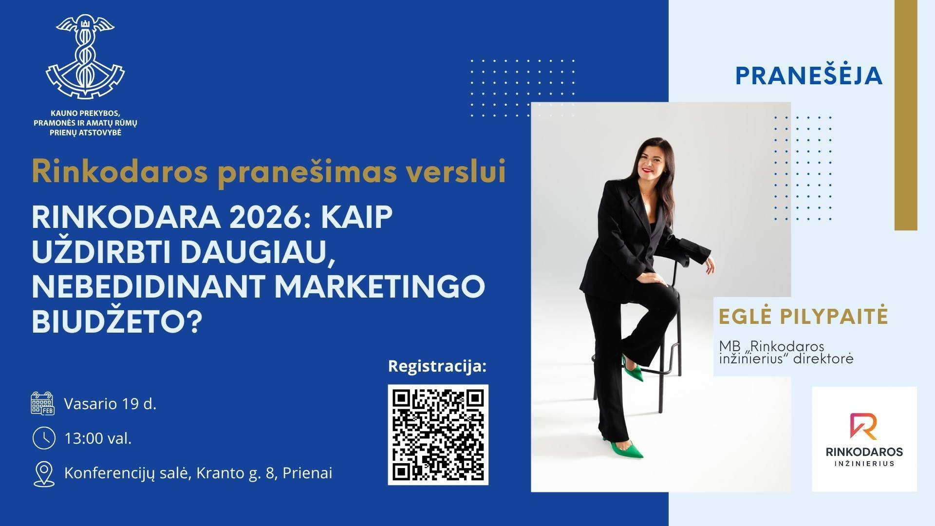 KPPAR Prienų atstovybės renginys Prienuose: rinkodara 2026 ir verslo bendruomenės aktualijos