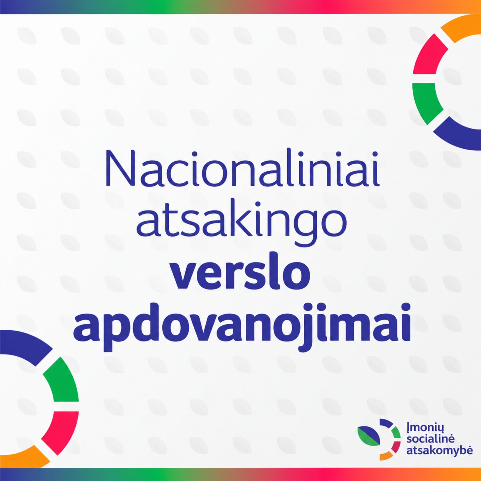Kviečiame dalyvauti Nacionaliniuose atsakingo verslo apdovanojimuose 2026