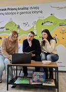 Projektinės veiklos aptarimas su Prienų miesto vietos veiklos grupės pirmininku Mindaugu Ruku