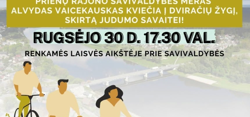 Judumo savaitei skirtas dviračių žygis