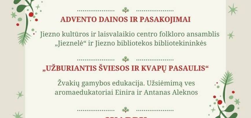 Adventinis vakarojimas Jiezne