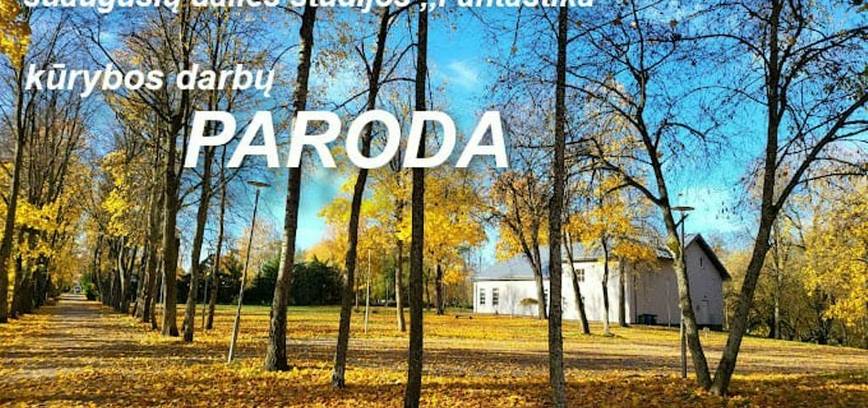 Alytaus jaunimo centro suaugusiųjų dailės studijos „Fantastika“ kūrybos darbų parodos pristatymas
