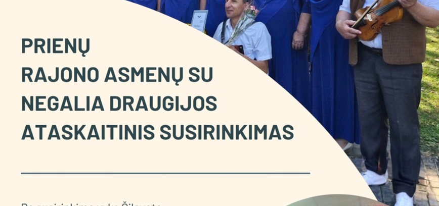 Ежегодное собрание Ассоциации лиц с инвалидностью округа Приенай