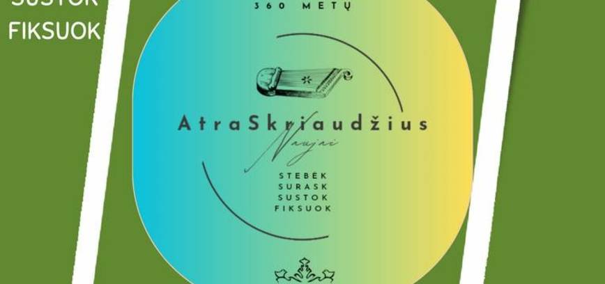 Orientacinio žaidimo „Atrask Skriaudžius“ pristatymas