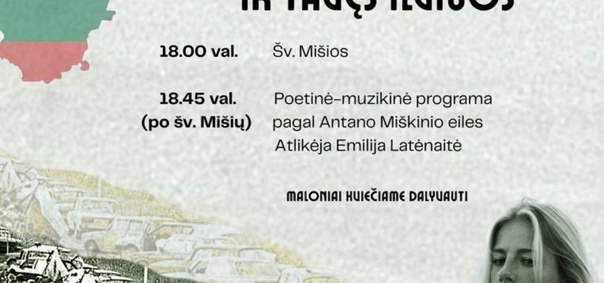 Renginys „Meldžiuos, dainuoju ir Tavęs ilgiuos“