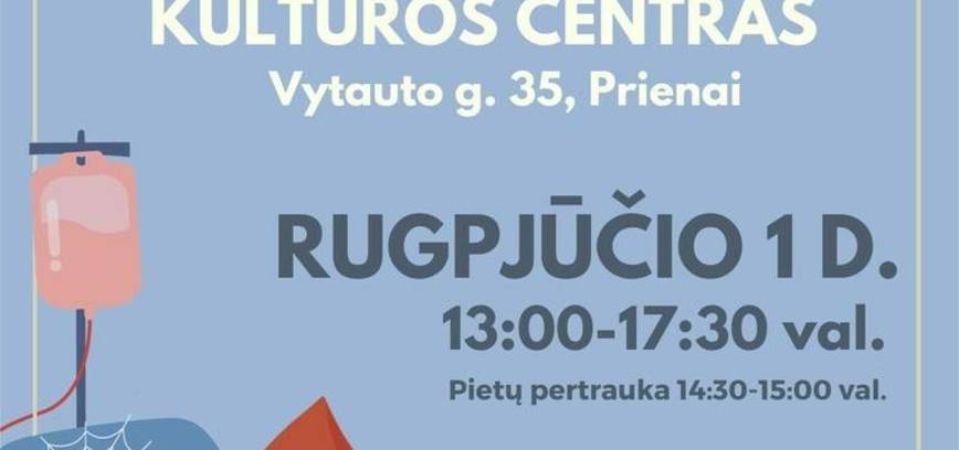 Nacionalinio kraujo centro organizuojama kraujo donorystės akcija