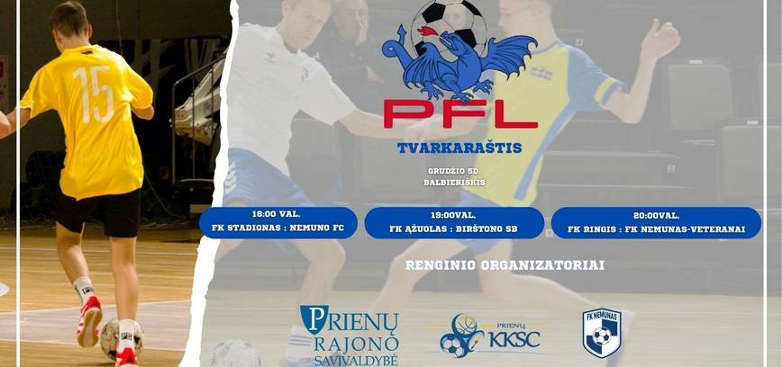 Prienai Football League Competitions