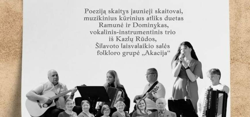 Poezijos ir muzikos vakaras „Gera būti drauge“