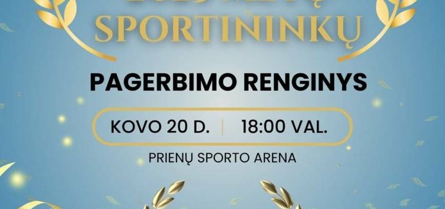 Geriausių Prienų rajono savivaldybės 2025 metų sportininkų pagerbimo renginys