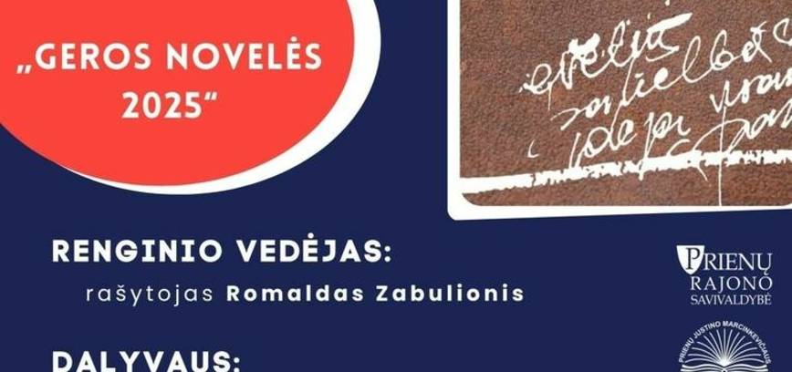 Knygos „Geros novelės 2025“ pristatymas