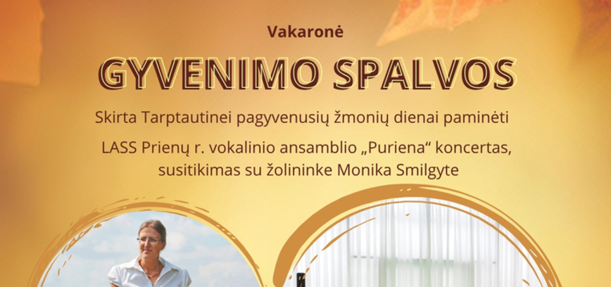 Vakaronė „Gyvenimo spalvos“, skirta Tarptautinei pagyvenusių žmonių dienai paminėti