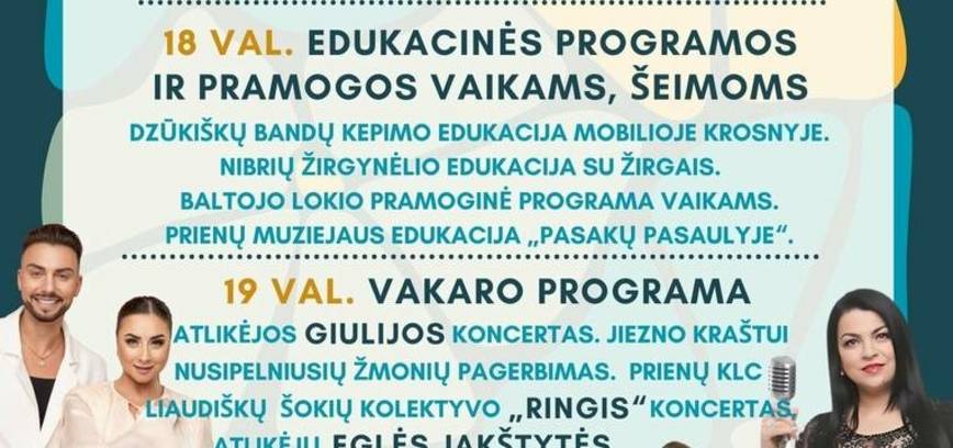 Jiezno krašto vasaros šventė „Susitikimas prie ežero“