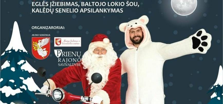 Christmas tree lighting ceremony in Jiezne