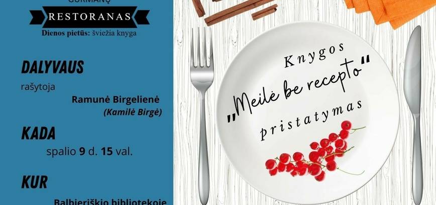 Knygos „Meilė be recepto“ pristatymas