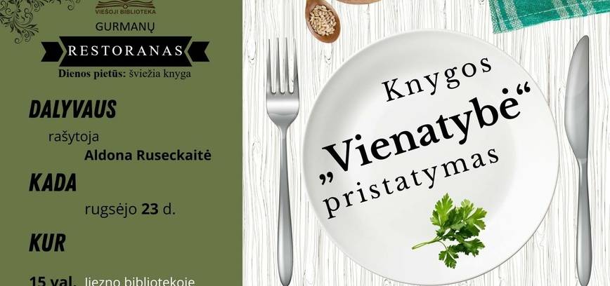 Knygos „Vienatybė“ pristatymas