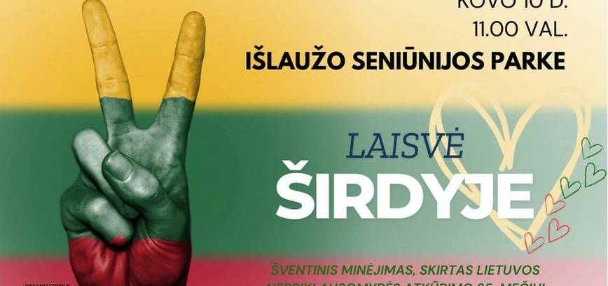Šventinis minėjimas „Laisvė širdyje“
