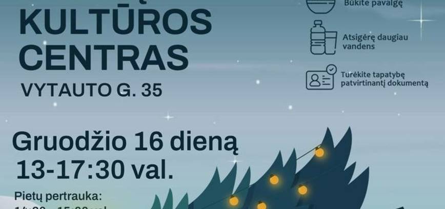 Nacionalinio kraujo centro organizuojama kraujo donorystės akcija