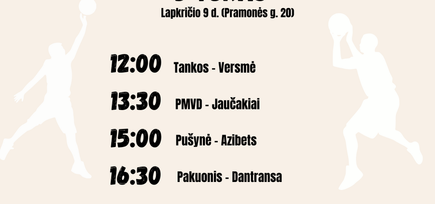 Basketball championship competition of Prienai district municipality and the newspaper 