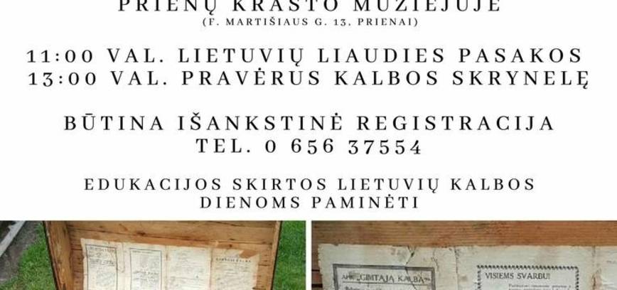 Edukacijos, skirtas Lietuvių kalbos dienoms paminėti