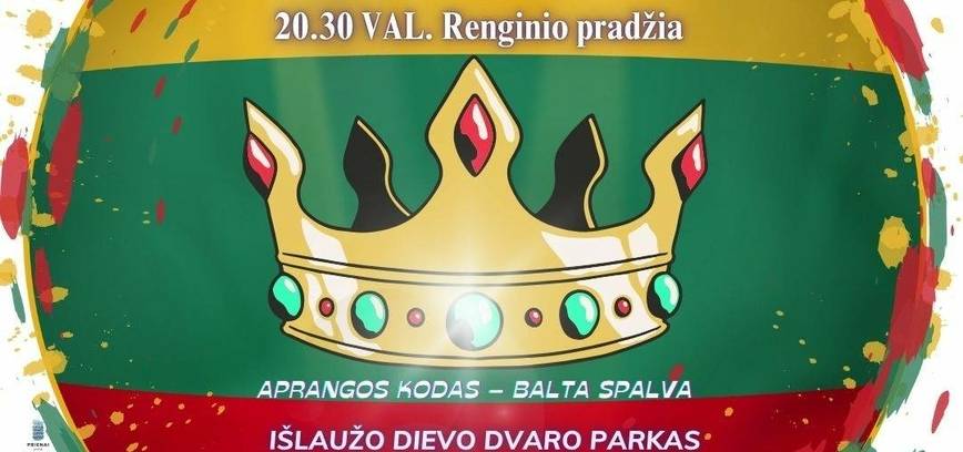 Valstybės (Lietuvos karaliaus Mindaugo karūnavimo) ir Tautiškos giesmės dienos minėjimas Išlaužo Dievo dvaro parke