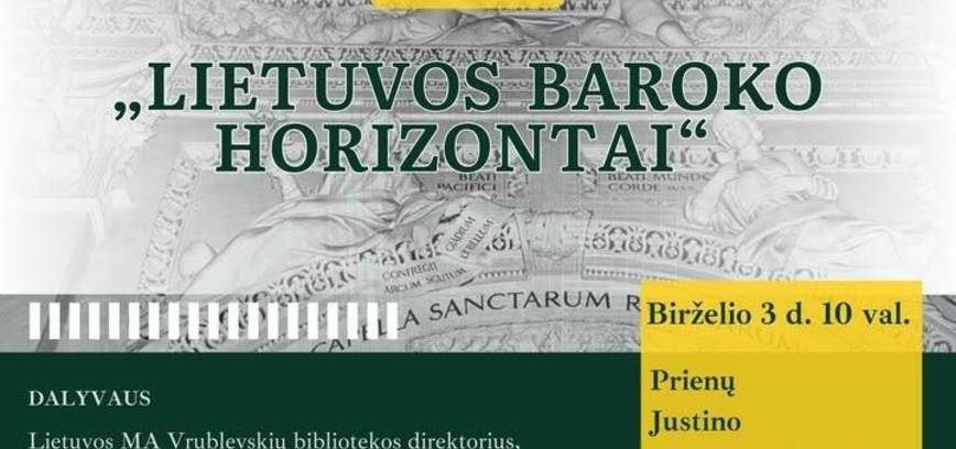 Paskaita „Lietuvos baroko horizontai“