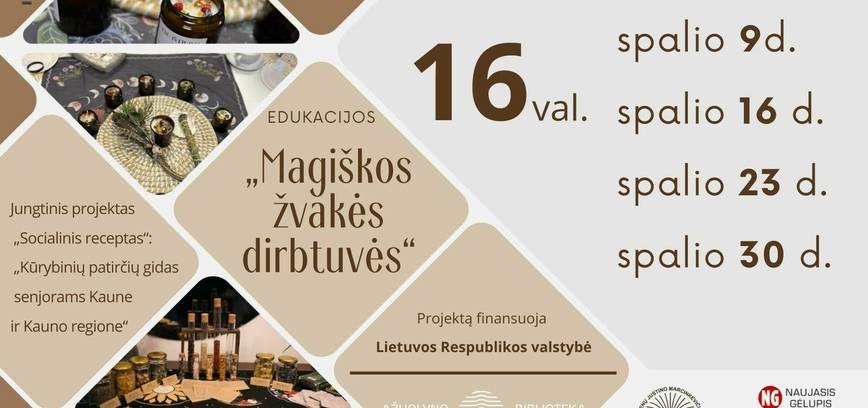 Edukacija „Magiškos žvakės dirbtuvės“
