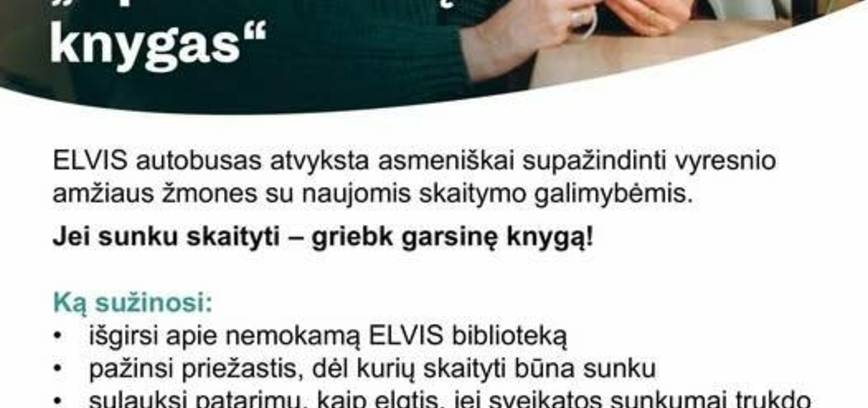 Mokymai „Apie sveikatą ir knygas“