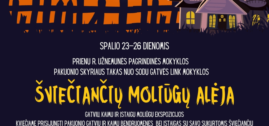 „Šviečiančių moliūgų alėja“