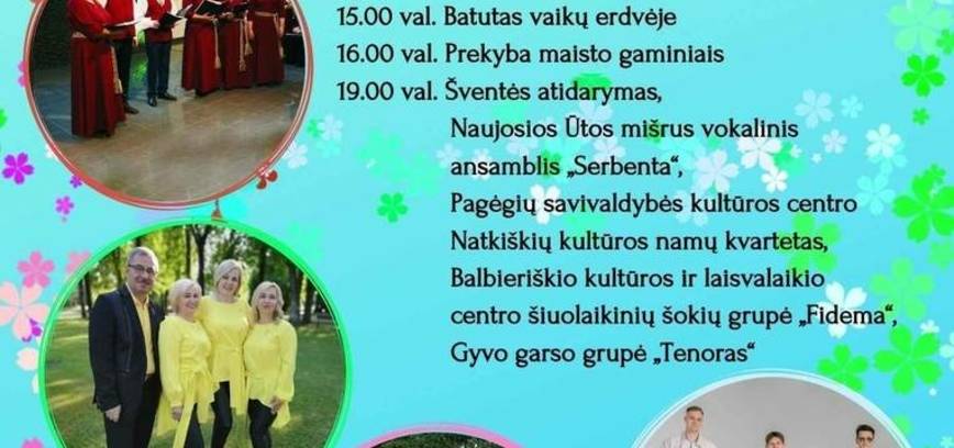Naujosios Ūtos seniūnijos vasaros šventė „Žiedų taku“