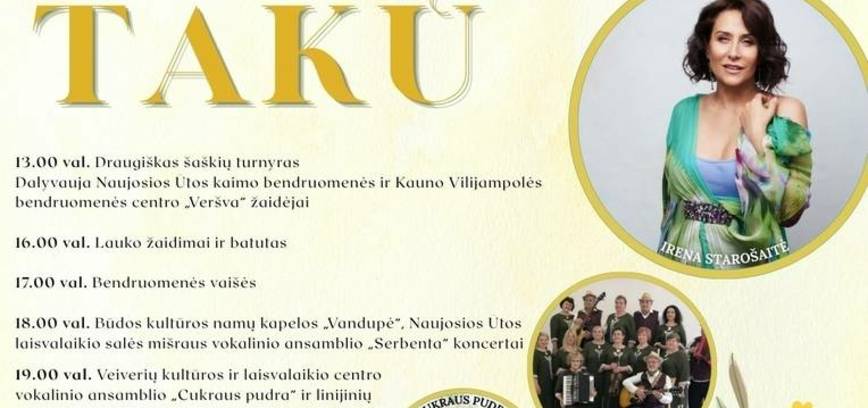 Naujosios Ūtos vasaros šventė „Žiedų taku“.