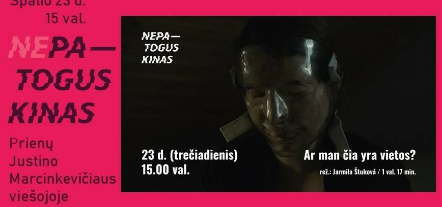 NEPATOGUS KINAS. Dokumentinio filmo „Ar man čia yra vietos?“ peržiūra
