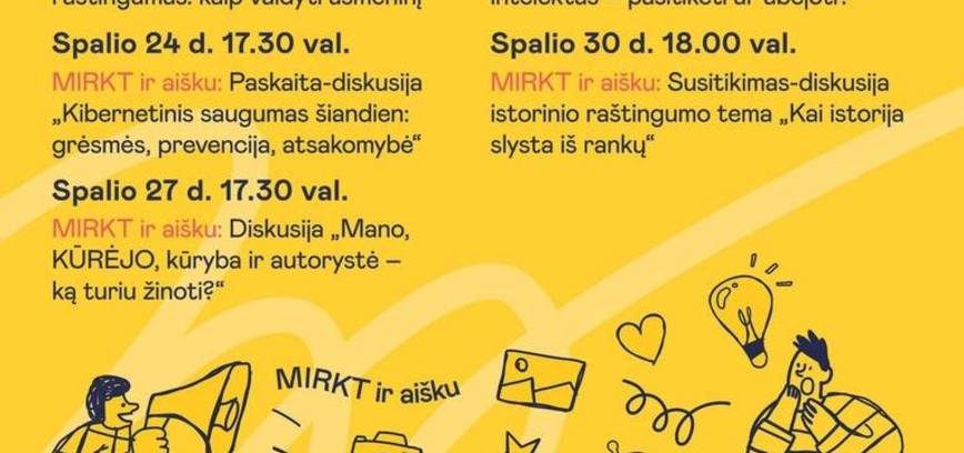 Pasaulinė ir informacinio raštingumo savaitė bibliotekose