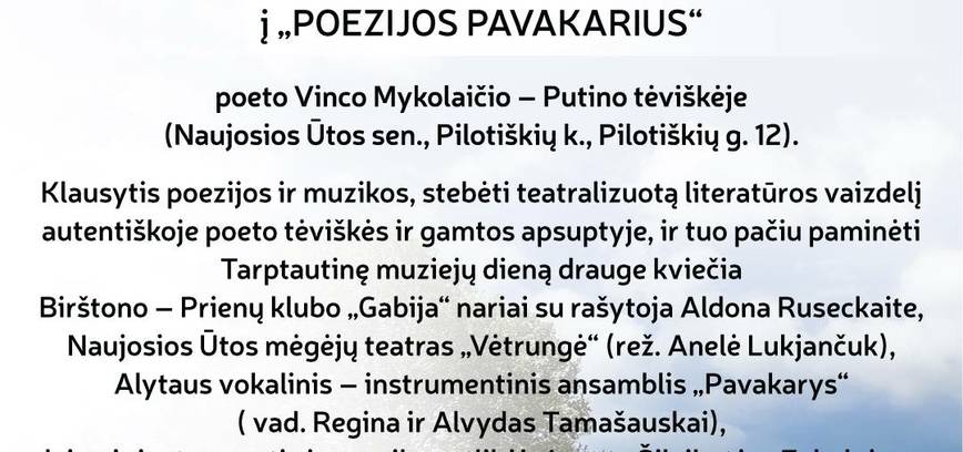 „Poezijos pavakariai“