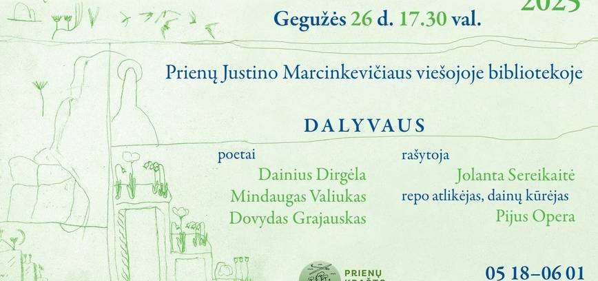 Tarptautinio poezijos festivalio „Poezijos pavasaris 2025“ renginys