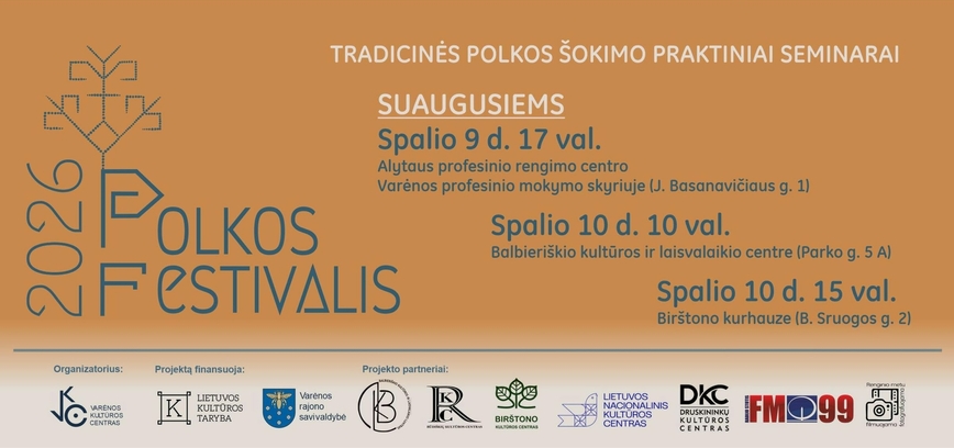 Tradicinės polkos šokimo praktinis seminaras suaugusiems