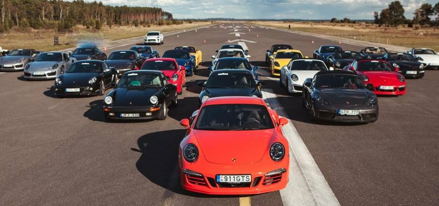 Porsche klubo Lietuva sportiniai automobiliai sezono atidarymas