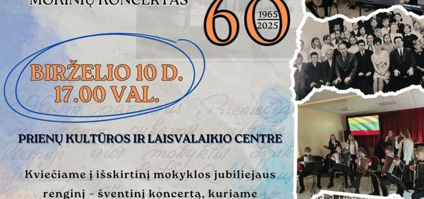 Jubiliejinis Prienų meno mokyklos mokinių koncertas „Muzika iš oro“