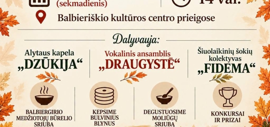 Rudens gėrybių šventė Balbieriškyje