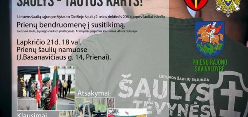 Susitikimas „Šaulys – tautos karys!“