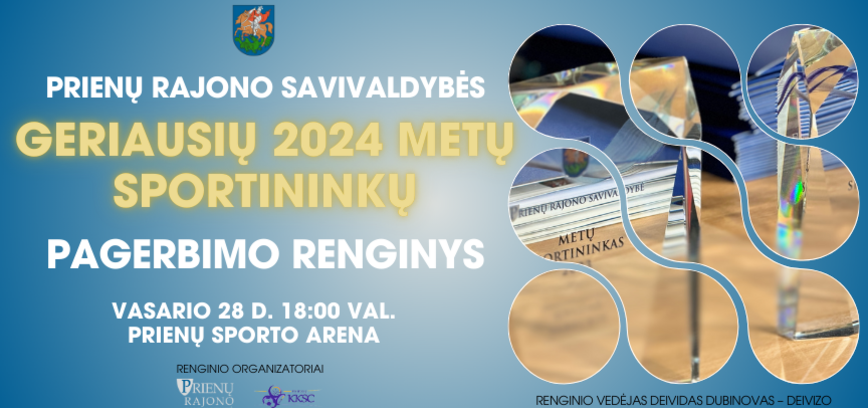 Prienų rajono savivaldybės geriausių 2024 m. sportininkų pagerbimo renginys