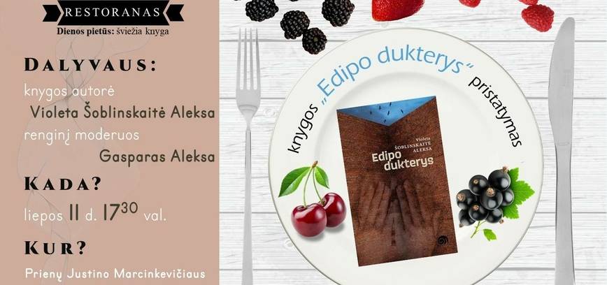 Susitikimas su rašytoja Violeta Šoblinskaite Aleksa ir jos knygos „Edipo dukterys“ pristatymas.