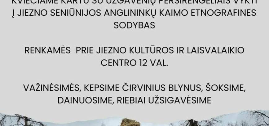 Užgavėnių šventė Jiezne „Tradicija grįžta į gimtinę“
