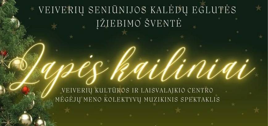 Veiveriai eldership Christmas tree lighting ceremony