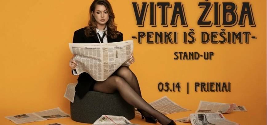 Vita Žiba with the STAND-UP program “5 out of 10”