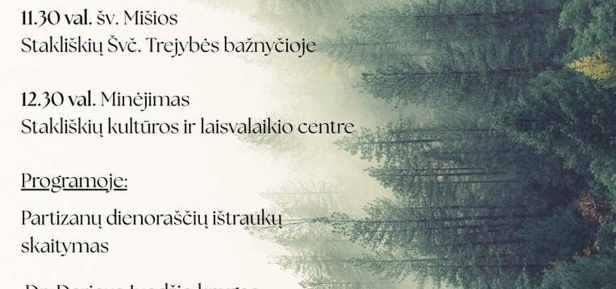 Commemoration of the 75th anniversary of the deaths of the officers of the Lithuanian Armed Forces' Defence Forces Headquarters in the village of Jaunioniai