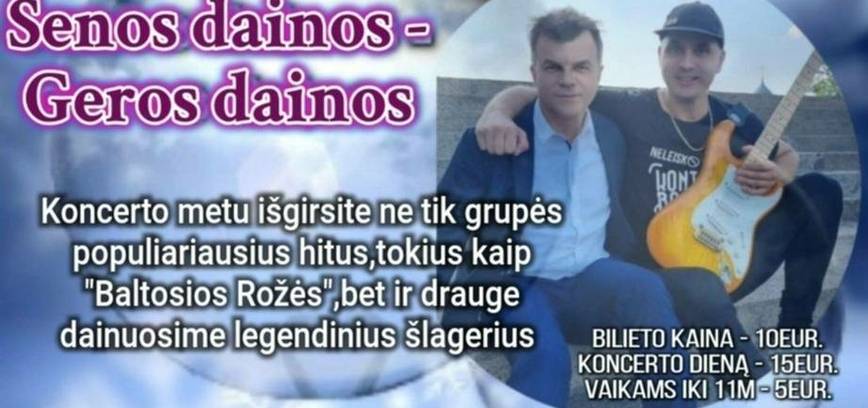 Grupės „Žvaigždžių spindesys“ programa „Senos dainos – geros dainos“ Ašmintoje