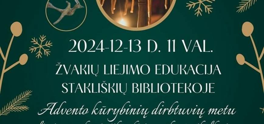 Žvakių liejimo edukacija