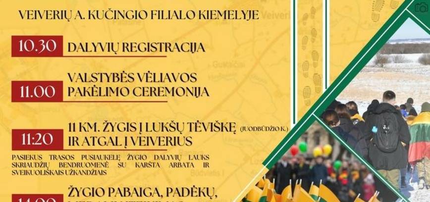 Pilietinis žygis „Už taiką“, skirtas Lietuvos nepriklausomybės atkūrimo 35-mečiui