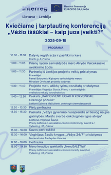 Tarptautinė konferencija „Vėžio iššūkiai – kaip juos įveikti?“